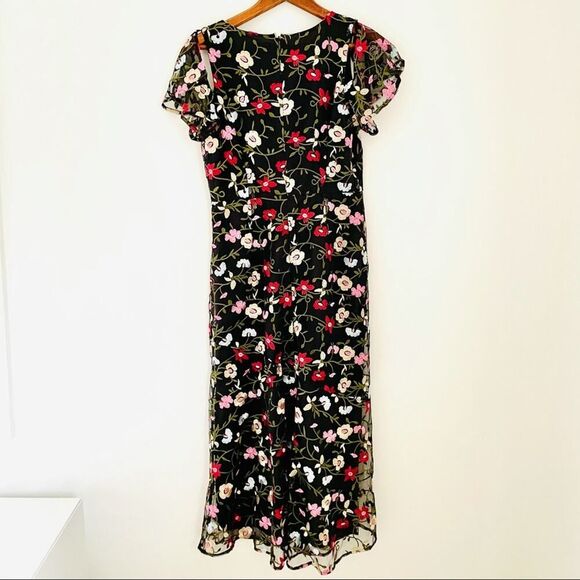 Sam Edelman | embroidered mesh midi dress - Picture 3 of 4